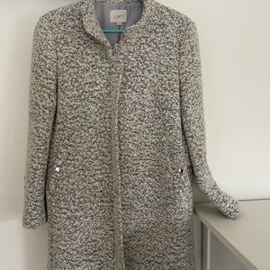 LOFT Women's Light Grey Heather Peacoat